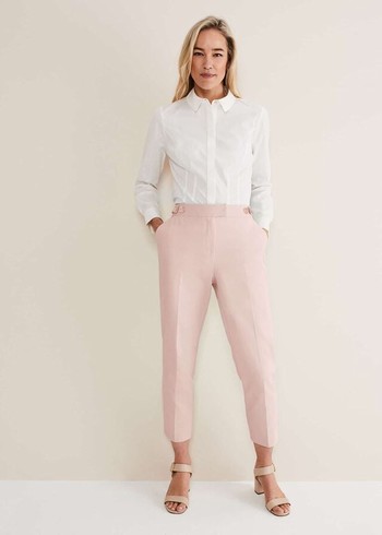 Phase Eight Ulrica Straight Legs Trousers Pink USA | 1097832-OT